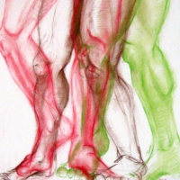 www.RuthIsraelArt.com-Legs-In-Motion-drawing